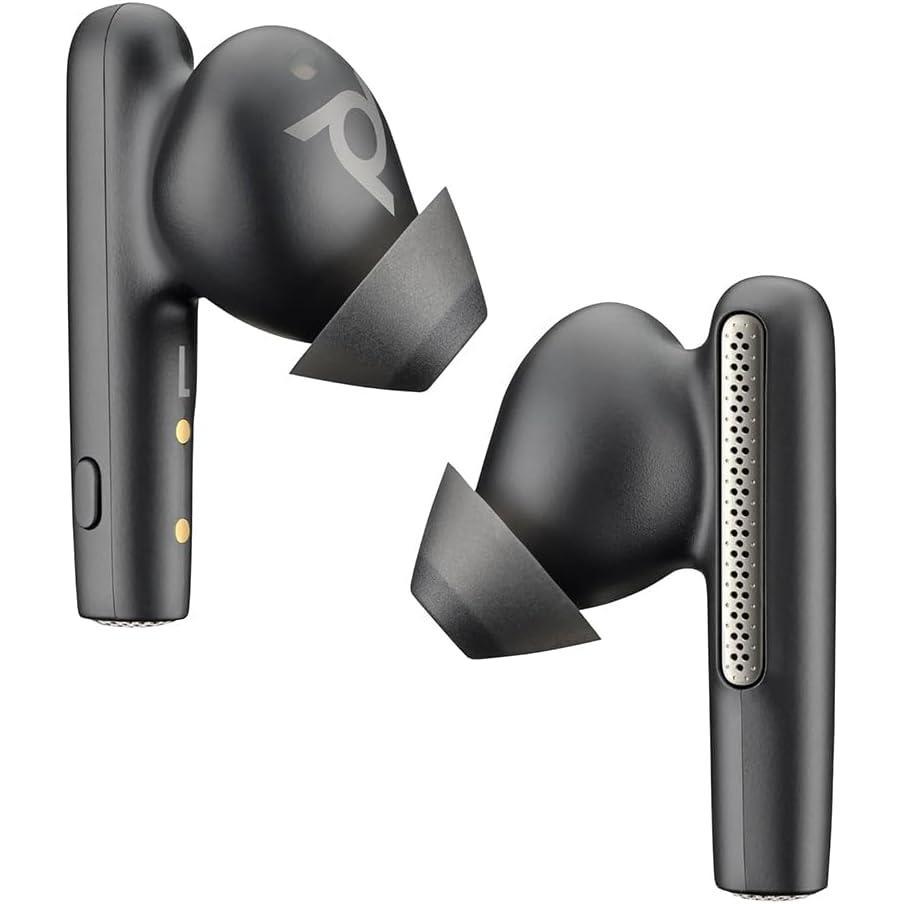 imagePoly Voyager Free 60 True Wireless Earbuds Plantronics  NoiseCanceling Mics for Clear Calls  Active Noise Canceling ANC  Portable Charge Case  Compatible wiPhone Android  Amazon ExclusiveEarbuds  Charge Case