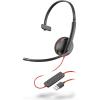 imagePoly Blackwire 3210 Wired Headset Plantronics  NoiseCanceling Mic  SingleEar Design  Connect to PCMac via USBC or USBA  Works wTeams Zoom  Amazon Exclusive2018 Version USBA Only