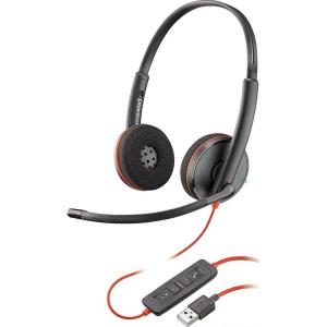 Plantronics – Blackwire 3220 – Wired Dual-Ear (Stereo) Headset with Boom Mic – USB-A to connect to your PC and/or Mac(1 Count (Pack of 1))
