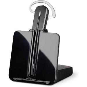 Poly CS540 Wireless DECT Headset (Plantronics) – Single Ear (Mono) Convertible (3 wearing styles) – Connects to Desk Phone – Noise Canceling Microphone – Amazon Exclusive(2023 Version)