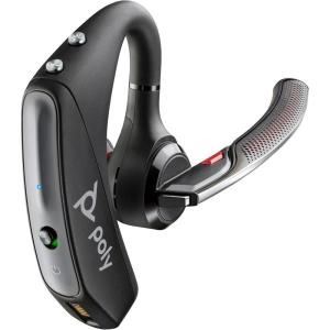 Poly Voyager 5200 Wireless Headset (Plantronics) – Single-Ear Bluetooth Headset w/Noise-Canceling Mic – Ergonomic Design – Voice Controls – Lightweight – Connect to Mobile/Tablet via Bluetooth