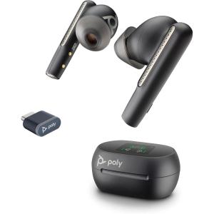 Poly Voyager Free 60 True Wireless Earbuds (Plantronics) – Noise-Canceling Mics for Clear Calls – Active Noise Canceling (ANC) – Portable Charge Case – Compatible w/iPhone, Android – Amazon Exclusive(Earbuds + Smart Charge Case + BT700 Adapter)
