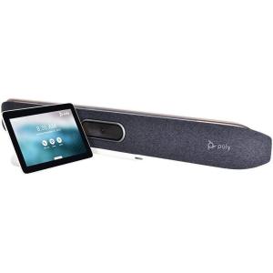 Poly – Studio X50 (Polycom) with TC8 Touch Controller – 4K Video & Audio Bar – Conferencing System for Mid-Size Meeting Rooms – Works with Teams, Zoom & more