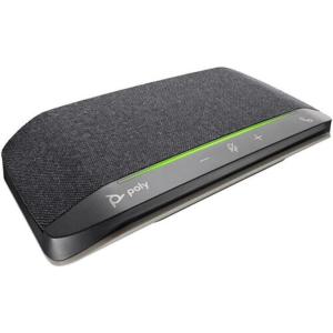 Poly Sync 10 USB Speakerphone (Plantronics) – Two-in-One Portable Speaker for Audio/Video Conference Calls & Music – USB Powered – Dual-Mic, Full-Duplex Audio – Works with Teams, Zoom, Google & More(Standard Version)