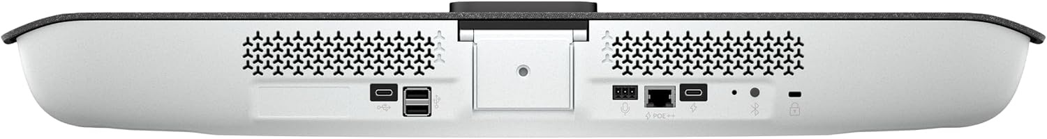 image:imagePoly Studio V12 USB Video Bar for Small Rooms 4K 20MP Camera AIEnhanced Audio Noise Cancellation Poly Lens Management Microsoft Teams Zoom amp Google Meet Compatible Thoughtfully Made