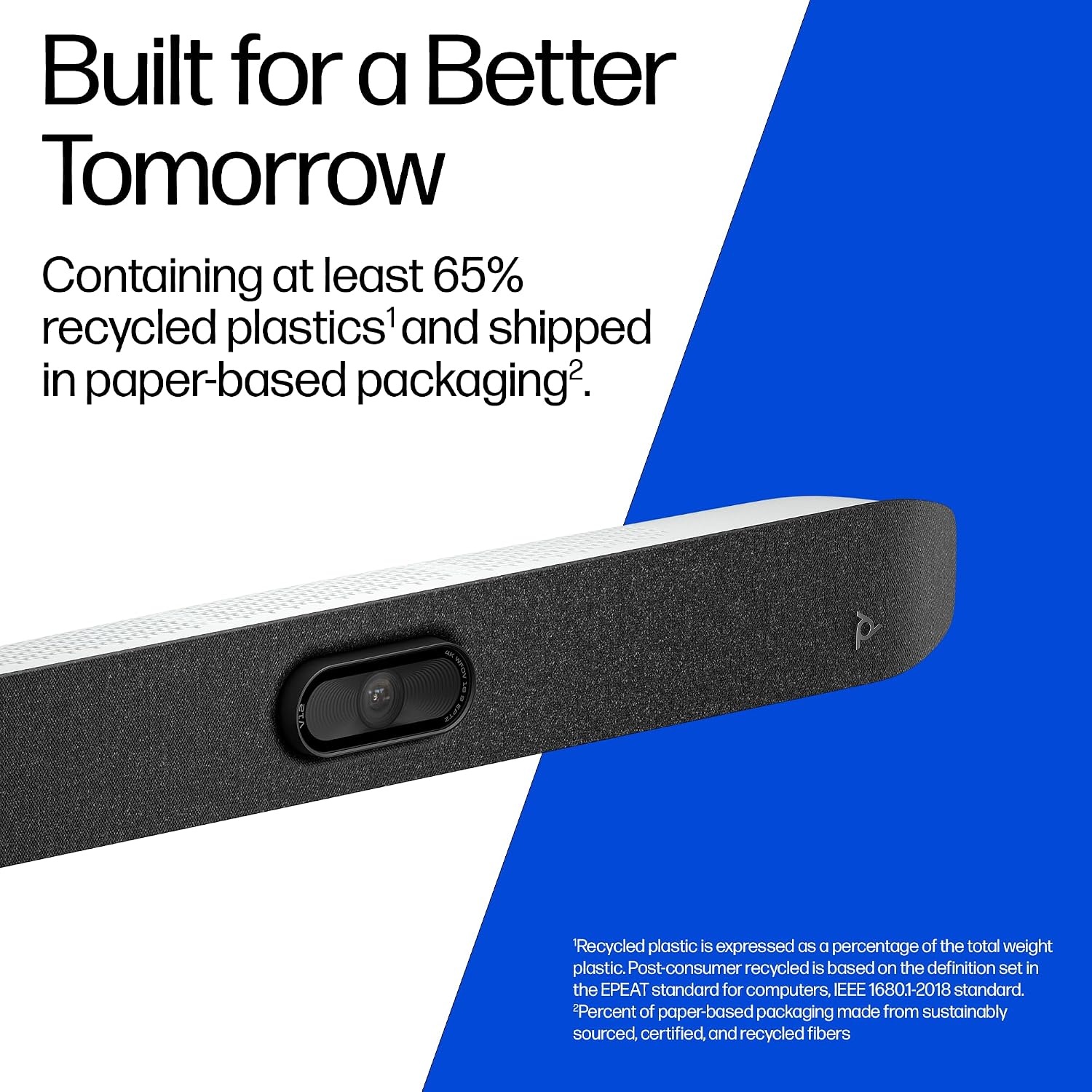 image:imagePoly Studio V12 USB Video Bar for Small Rooms 4K 20MP Camera AIEnhanced Audio Noise Cancellation Poly Lens Management Microsoft Teams Zoom amp Google Meet Compatible Thoughtfully Made