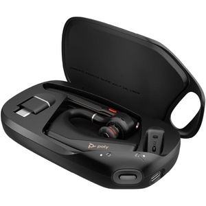 Poly Voyager Legend 50 – Bluetooth Headset – Wireless Headset with Mic – Four Noise-Canceling Mics, AI Noise Block & WindSmart Technology – Connectivity & Smart Call Controls – All-Day Comfort(Legend 50 with Charging Case)