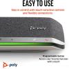 Haut-parleur intelligent Poly Sync 40+ – Espaces de travail flexibles – Connexion à un PC/Mac via adaptateur BT600 et via Bluetooth pour les smartphones – Fonctionne avec Teams, Zoom