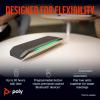 Haut-parleur intelligent Poly Sync 40+ – Espaces de travail flexibles – Connexion à un PC/Mac via adaptateur BT600 et via Bluetooth pour les smartphones – Fonctionne avec Teams, Zoom