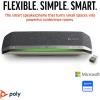 Haut-parleur intelligent Poly Sync 40+ – Espaces de travail flexibles – Connexion à un PC/Mac via adaptateur BT600 et via Bluetooth pour les smartphones – Fonctionne avec Teams, Zoom
