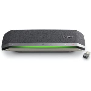 Poly – Haut-parleur intelligent Poly Sync 40+ Bluetooth (Plantronics) – Espaces de travail flexibles -Connexion à un PC/Mac via Dongle inclus et via Bluetooth pour les smartphones, Zoom (certifié)(USB-A)