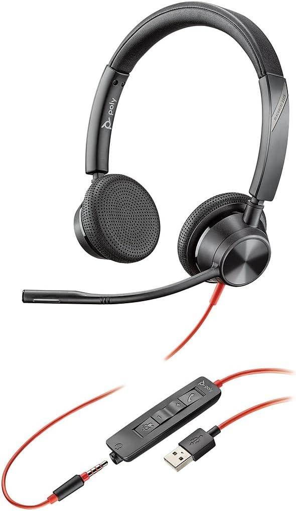 imagePOLY Webcam Studio P5 ampamp Blackwire 3210 USBA 1 couteurWebcam Headset