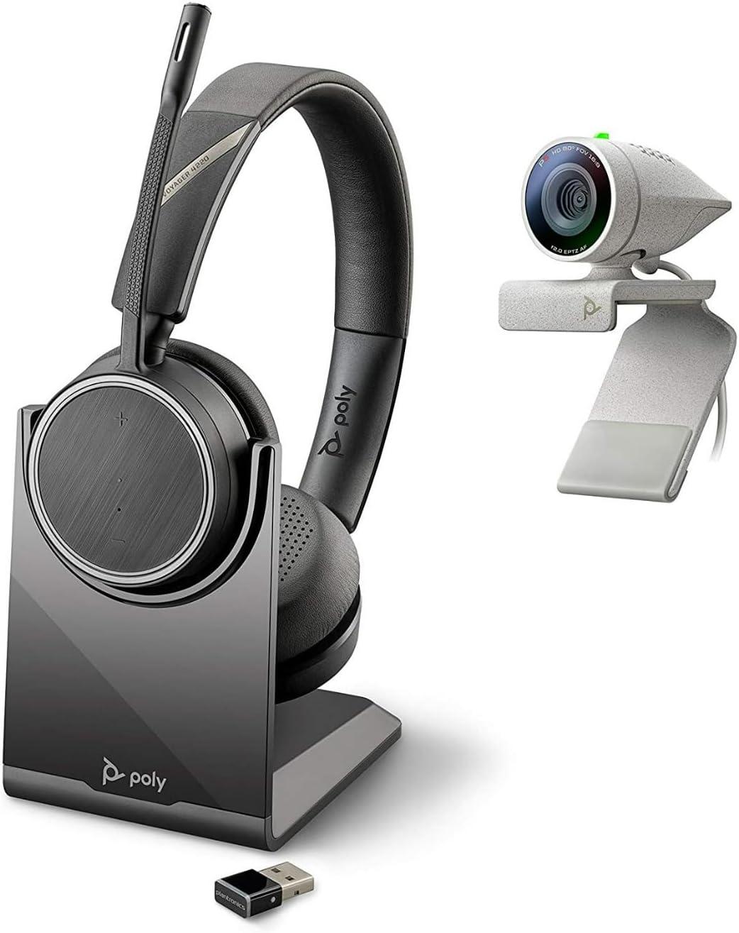 imagePOLY Webcam Studio P5 ampamp Blackwire 3210 USBA 1 couteurWebcam Headset
