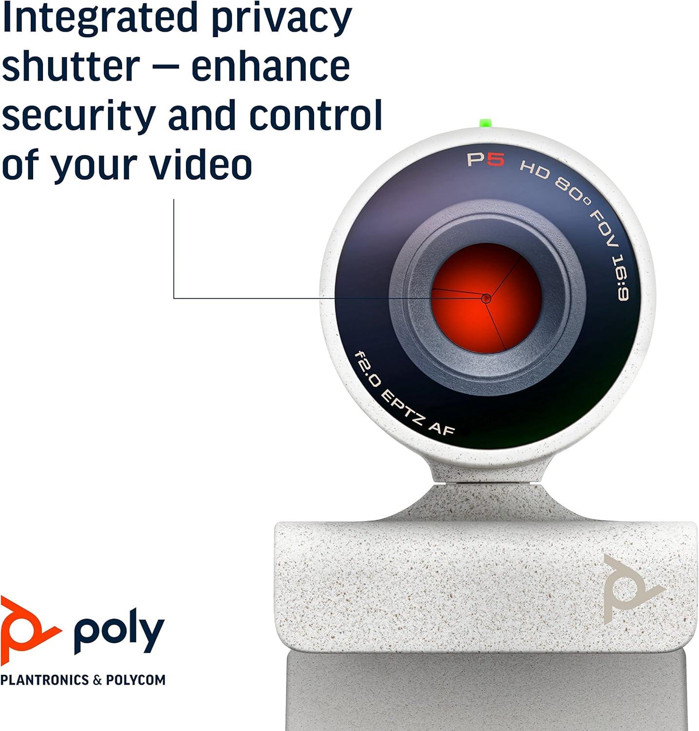 imagePOLY Webcam Studio P5 ampamp Blackwire 3210 USBA 1 couteurWebcam Headset