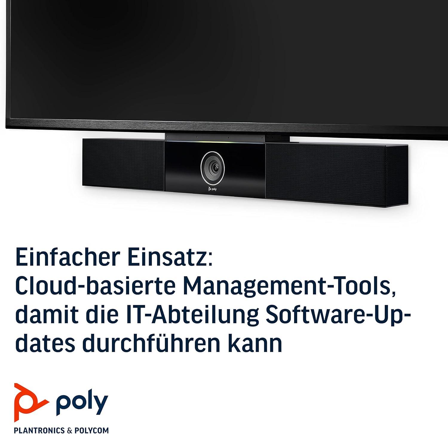 imagePoly Studio Systme de visioconfrence et daudioconfrence haut de gamme Polycom Connectivit USB PlugandPlay Solution vido pour le bureau domicile et les petites salles de confrence