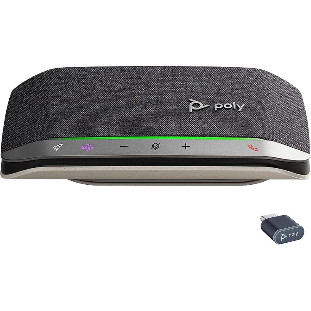 imageHautparleur portable personnel Bluetooth Poly Sync 20 Plantronics Rduction du bruitde lcho Adaptateur Bluetooth USBC Fonctionne avec Teams certifi Zoom PC Mac MobileUSBC USBCA