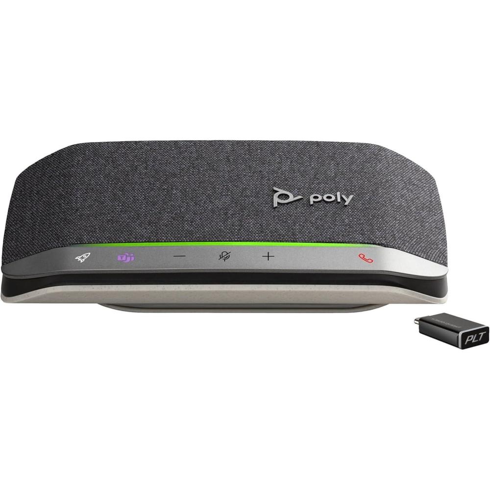 imageHautparleur portable personnel Bluetooth Poly Sync 20 Plantronics Rduction du bruitde lcho Adaptateur Bluetooth USBC Fonctionne avec Teams certifi Zoom PC Mac MobileTeams certified