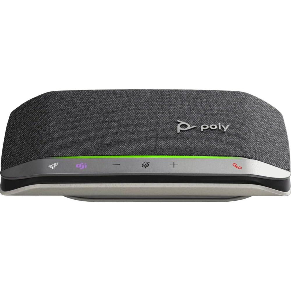 imageHautparleur portable personnel intelligent USBC Poly Sync 20 Plantronics Longue autonomie Rduction du bruitde lcho Fonctionne avec Teams certifi Zoom PC Mac MobileTeams certified