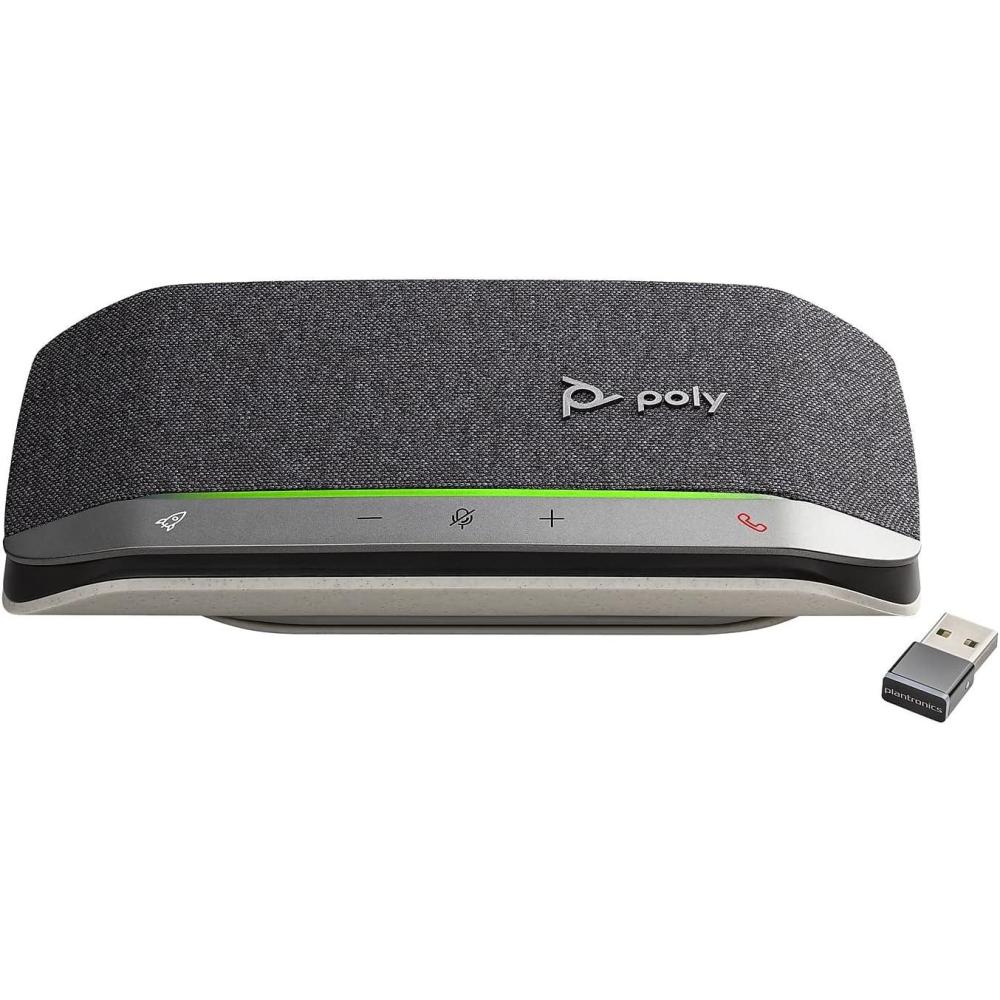 imageHautparleur portable personnel intelligent USBC Poly Sync 20 Plantronics Rduction du bruitde lcho Fonctionne avec Teams Zoom PC Mac MobileStandard