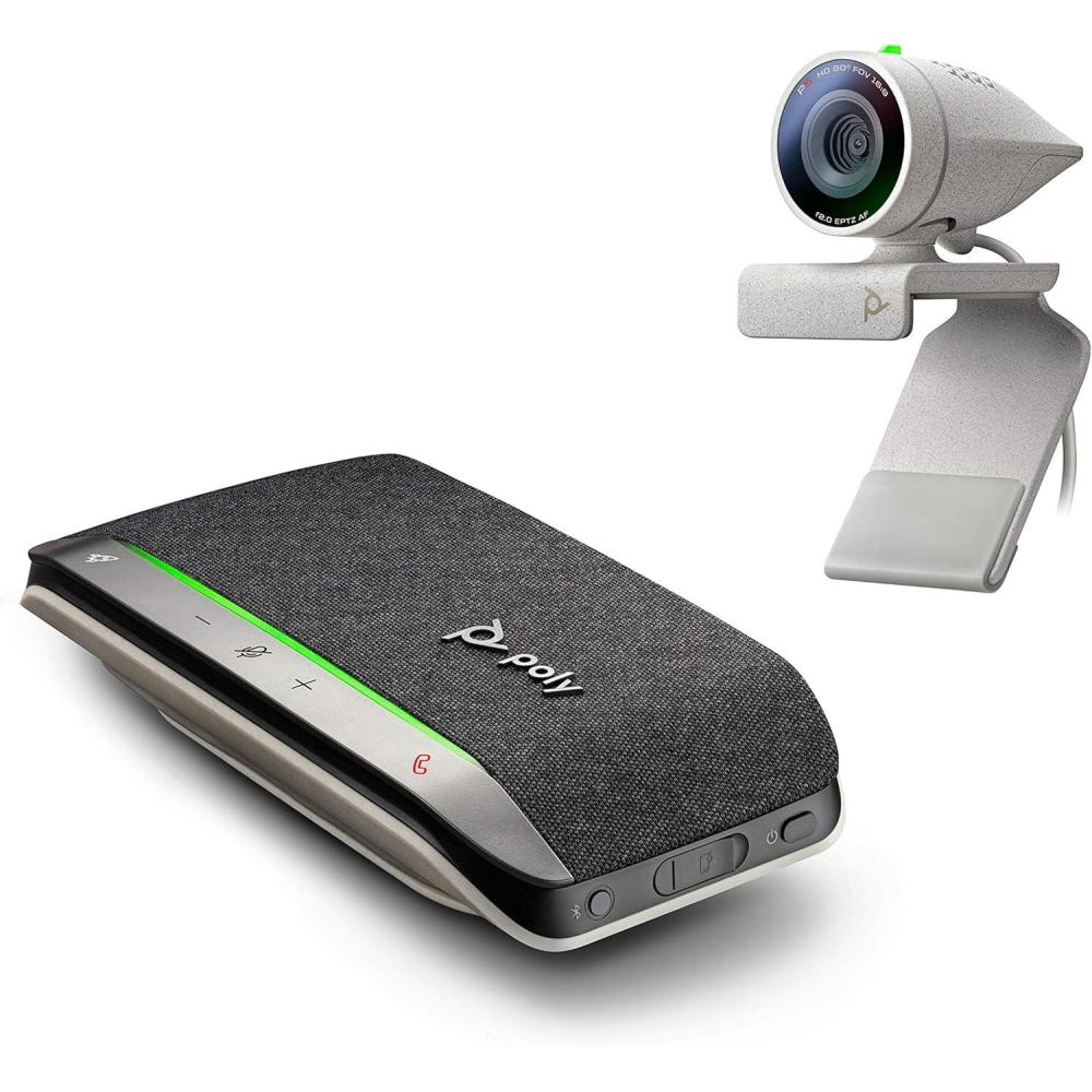 imagePOLY Webcam Studio P5 ampamp Blackwire 3210 USBA 1 couteurWebcam Headset