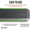 Haut-parleur intelligent Poly Sync 40+ – Espaces de travail flexibles – Connexion à un PC/Mac via adaptateur BT600 et via Bluetooth pour les smartphones – Certifié Microsoft Teams(USB-A)