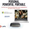 Haut-parleur portable personnel intelligent USB-C Poly Sync 20 (Plantronics) – Longue autonomie – Réduction du bruit/de l&rsquo;écho – Fonctionne avec Teams (certifié), Zoom, PC, Mac, Mobile(USB-C + USB-C/A)