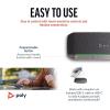 Haut-parleur portable personnel intelligent USB-C Poly Sync 20 (Plantronics) – Réduction du bruit/de l&rsquo;écho – Fonctionne avec Teams, Zoom, PC, Mac, Mobile(USB-C + USB-C/A)