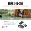 Haut-parleur portable personnel intelligent USB-C Poly Sync 20 (Plantronics) – Réduction du bruit/de l&rsquo;écho – Fonctionne avec Teams, Zoom, PC, Mac, Mobile(USB-C + USB-C/A)