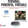 Haut-parleur portable personnel intelligent USB-C Poly Sync 20 (Plantronics) – Réduction du bruit/de l&rsquo;écho – Fonctionne avec Teams, Zoom, PC, Mac, Mobile(USB-C + USB-C/A)
