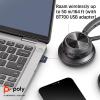 Micro-casque sans fil Poly Voyager 4320 UC – Micro-casques binauraux avec perche microphone antibruit – Connexion à un PC/Mac/Téléphone portable via Bluetooth – Fonctionne avec Teams, Zoom(Standard)