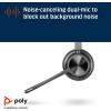 Micro-casque sans fil Poly Voyager 4320 UC – Micro-casques binauraux avec perche microphone antibruit – Connexion à un PC/Mac/Téléphone portable via Bluetooth – Fonctionne avec Teams, Zoom(USB-C)