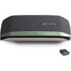 Haut-parleur portable personnel Bluetooth Poly Sync 20+ (Plantronics) – Réduction du bruit/de l&rsquo;écho – Adaptateur Bluetooth USB-C – Fonctionne avec Teams, Zoom, PC, Mac, Mobile(Standard)