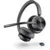 Micro-casque sans fil Poly Voyager 4320 UC – Micro-casques binauraux avec perche microphone antibruit – Connexion à un PC/Mac/Téléphone portable via Bluetooth – Fonctionne avec Teams, Zoom(USB-C + USB-C/A)