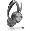 Micro-casque sans fil Poly Voyager Focus 2 UC avec microphone (Plantronics) – Annulation active du bruit (ANC) – Connexion à un PC/Mac/Téléphone portable via Bluetooth – Fonctionne avec Teams, Zoom(USB-C + USB-C/A)
