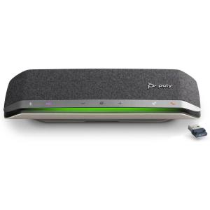 Haut-parleur intelligent Poly Sync 40+ – Espaces de travail flexibles – Connexion à un PC/Mac via adaptateur BT600 et via Bluetooth pour les smartphones – Certifié Microsoft Teams(USB-A)