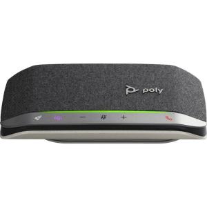 Haut-parleur portable personnel intelligent USB-C Poly Sync 20 (Plantronics) – Longue autonomie – Réduction du bruit/de l&rsquo;écho – Fonctionne avec Teams (certifié), Zoom, PC, Mac, Mobile(Teams certified)