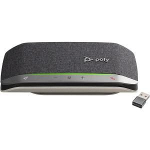 Haut-parleur portable personnel intelligent USB-C Poly Sync 20 (Plantronics) – Réduction du bruit/de l&rsquo;écho – Fonctionne avec Teams, Zoom, PC, Mac, Mobile(Standard)