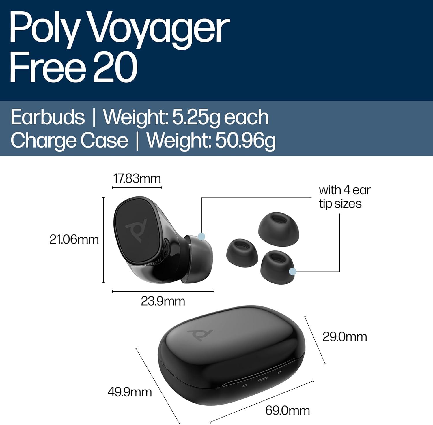 imagePoly Casque Bluetooth Voyager Free 20 Gris etailGris
