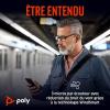 Écouteurs sans fil Poly Voyager Free 60 Poly (Plantronics) – Microphones antibruit – Fonction d&rsquo;annulation active du bruit (ANC) – Étui de chargement portable – Compatible avec iPhone, Android