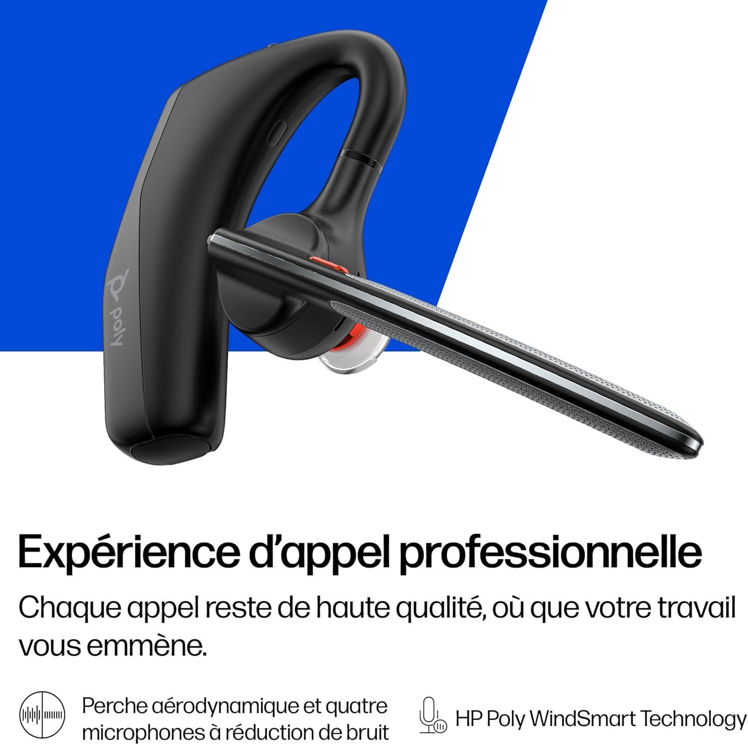 imagePOLY Voyager Legend 30 Casque Customer Special 1 Bluetooth monaural ConnectezVous Votre PC Mac Tablette ou tlphone Portable Annulation du Bruit Noir