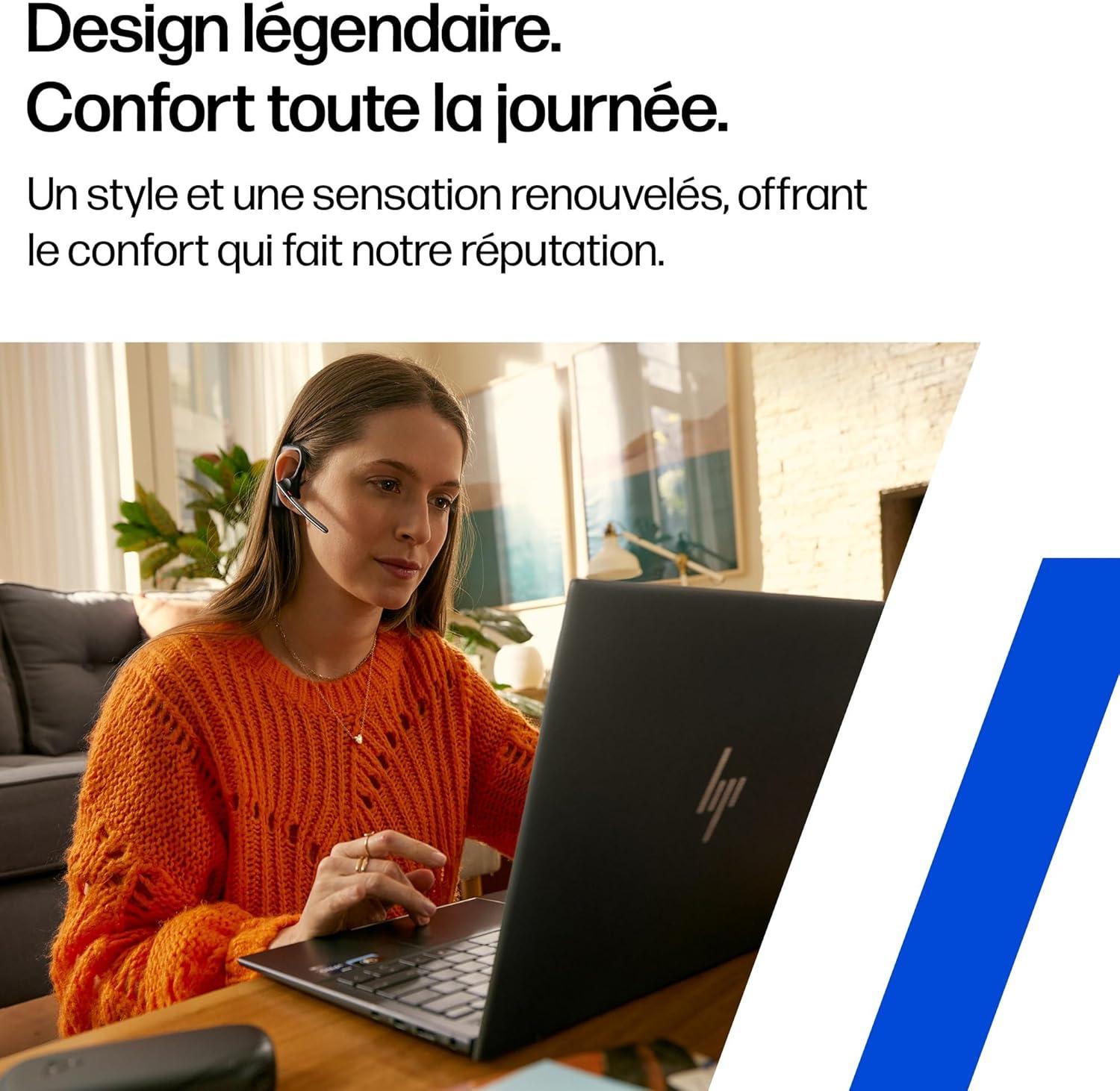imagePOLY Voyager Legend 30 Casque Customer Special 1 Bluetooth monaural ConnectezVous Votre PC Mac Tablette ou tlphone Portable Annulation du Bruit Noir