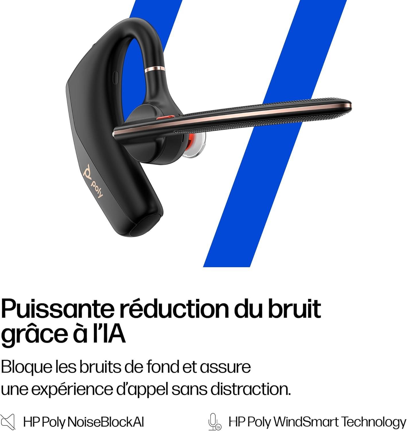 imagePOLY Voyager Legend 50 Casque Customer Special 1 Casque Bluetooth Simple avec Micro antibruit Design Ergonomique Commandes vocales Lger Connexion au MobileTablette Via Bluetooth Noir2025