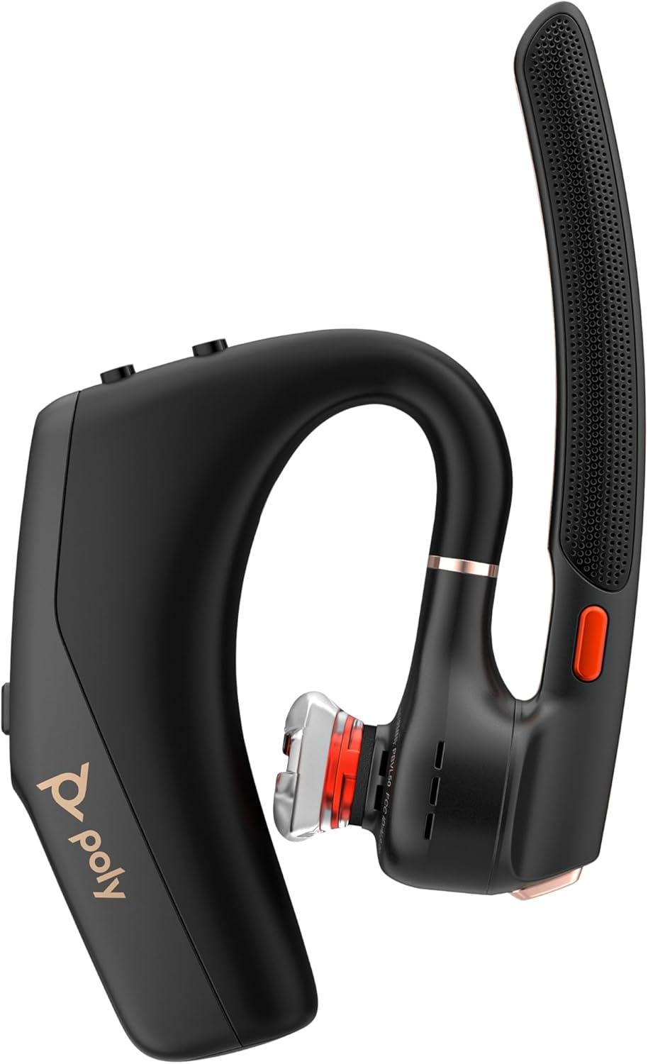 imagePOLY Voyager Legend 50M Casque UC avec Quatre Microphones Annulation du Bruit Technologie Noise Block tui de Charge Portable capteurs intelligents Commandes Rapides