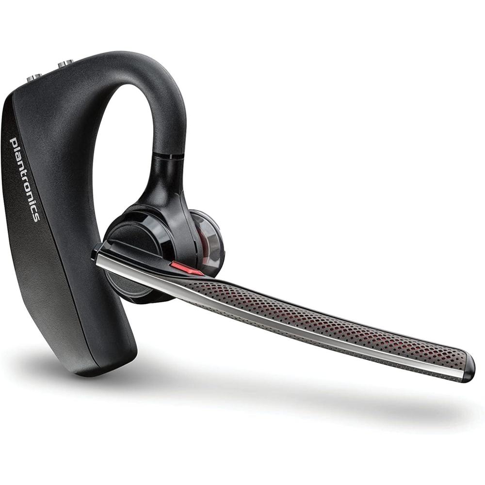 imageMicrocasque sans fil Plantronics Voyager 5200 Poly microcasque Bluetooth monaural avec micro antibruit design ergonomique commandes vocales lger connexion au mobile la tablette via BluetoothUSBA