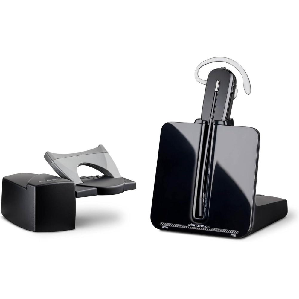imagePlantronics MicroCasque DECT sans Fil CS540 Monaural Mono Convertible 3 Styles de Port Connexion au tlphone de Bureau Microphone antibruit Exclusivit AmazonCharging Stand Handset Lifter