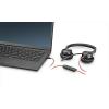 Micro-casque filaire haut de gamme Poly Blackwire 8225 – Annulation active du bruit – Son binaural hi-fi – Connexion à un PC/Mac – Certifié Microsoft Teams(Arceau)