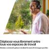 Micro-casque sans fil Poly Voyager 4320 UC – Micro-casques binauraux avec perche microphone antibruit – Connexion à un PC/Mac/Téléphone portable via Bluetooth – Fonctionne avec Teams (certifié), Zoom(USB-C + USB-C/A)
