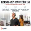 Micro-casque sans fil Poly Voyager 4320 UC et socle de chargement, Micro-casques binauraux avec perche microphone antibruit, Connexion à un PC/Téléphone portable via Bluetooth, Fonctionne: Teams, Zoom(USB-C + USB-C/A)