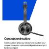 POLY Écouteur sans Fil Voyager Focus 2 UC avec Support de Microphone et de Charge: PC Compatible Via l&rsquo;adaptateur Bluetooth BT700 Inclus ou par câble USB