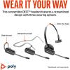 Plantronics Micro-Casque DECT sans Fil CS540 – Monaural (Mono) Convertible (3 Styles de Port) – Connexion au téléphone de Bureau – Microphone antibruit – Exclusivité Amazon(Charging Stand + Handset Lifter)